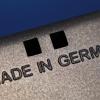 Der Schriftzug «Made in Germany» auf der Rückseite eines Satellitenempfängers.