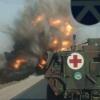 Bei einem Anschlag auf einen Bundeswehrkonvoi in Afghanistan explodiert Sprengstoff. 
