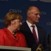 Das Bild zeigt Angela Merkel und Kurt Gribl im Bundestagswahlkampf im Vorjahr. 