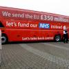 Auf diesem Bus von Johnsons «Vote Leave»-Kampagne wurde eine völlig übertriebene Summe genannt, die die Briten angeblich an die EU zahlen.