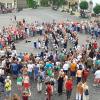  Tam Koba begeisterte auf dem Marienplatz.