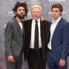 Boris Becker (m) mit seinen Söhnen Noah (l) und Elias (r) bei der Verleihung der Laureus World Sports Awards 2020 in Berlin.