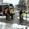 Schwerer Unfall in der Von-Parseval-Straße: Ein Fußgänger wurde von einer Tram erfasst. Der Mann erlitt schwere Verletzungen.  
