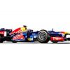 Der neue Rennwagen von Red Bull, auch mit Höcker. Quelle: Red Bull dpa