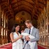 Meghan, Harry und Archie: Das Foto entstand in der ehrwürdigen St. George’s Hall auf dem königlichen Schloss Windsor.