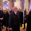 Jean-Claude Juncker (Mitte), ehemaliger Präsident der Europäischen Kommission, geht nach dem Gottesdienst bei der Trauerfeier für Wolfgang Schäuble aus der Kirche.