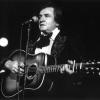 Country-Musiker Johnny Cash bei einem Auftritt in Frankfurt im Jahr 1981.