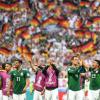 Jubel bei Mexiko, Enttäuschung bei Deutschland.