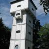 Der Wasserturm in Kleinaitingen galt bei seiner Erbauung als architektonisches Meisterwerk.  	 	