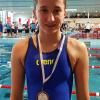 Die 14-jährige Katharina Marb schwamm zu Gold. 	