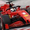 Sebastian Vettel vom Team Ferrari lenkt sein Auto während des Qualifyings auf der Hungaroring-Rennstrecke.
