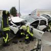 Zwei Menschen wurden bei einem Unfall an der Kreuzung Ostrachstaße/Zusamstraße verletzt.