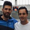 Neuer Cheftrainer bei Donau Floorball ist (rechts) Jean Boucher, Fitnesscoach ist Sebastian Mahr. 	
