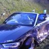Die Fahrerin dieses Autos wurde am Montagabend bei einem Frontalzusammenstoß auf der B17 bei Landsberg schwer verletzt.
