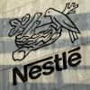 Das Logo von Nestlé zeigt ein Vogelnest, in dem zwei hungrige Jungvögel auf Futter warten. 