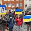 Ein Zeichen gegen den russischen Überfall auf die Ukraine setzten die 430 Teilnehmer des Friedenszugs durch die Friedberger Innenstadt.