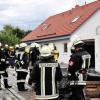 In einem Einfamilienhaus in Vilgertshofen (Landsberg) hat es gebrannt.