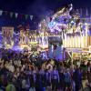 Blick auf den Plärrer in Augsburg: Inzwischen findet das Volksfest wieder ohne Corona-Auflagen statt. 