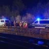 Im Schellenbergtunnel am Bahnhof Kinding haben Feuerwehr, Polizei, BRK und THW den Ernstfall geprobt: Ein Reisender mit Messer im ICE und dann noch Feuer...