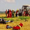 Schwerer Unfall bei Breitenthal: Ein Motorrad und ein Traktor stießen zusammen. 