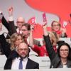 Der Parteivorstand der SPD stimmte Sondierungsgesprächen für eine Große Koalition zu.
