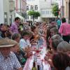 Die lange Spaghetti-Tafel in der Franz-Aletsee-Straße bildet auch heuer wieder den Auftakt zur Italienischen Woche in der Kammelstadt.