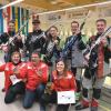 Die LT-Mannschaft des Jahres (hinten von links): Maxi Ulbrich, Stefan Wadlegger, Alisa Zirfaß, Stephan Sanktjohanser, Johannes Ulbrich; vorne: Trainerin Lisi Stainer, Co-Trainer Walter Sanktjohanser und Eva Stainer. 	