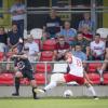 Schon zum Saisonauftakt hat es für den TSV Landsberg (links Dennis Hoffmann) ein 1:1 gegen Jahn RegensburgII gegeben. Auch das Rückspiel endet mit einem Remis. 	