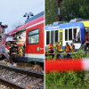 Die S-Bahn-Kollision in Schäftlarn (links) weckt Erinnerungen an das Zugunglück 2018 in Aichach (rechts). Doch es gibt nur wenige Parallelen.