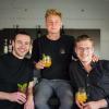 Die drei Gründer des Augsburger Start-ups Seses, Chris Schultheiß, Till Sprackties und Florian Schuster (von links), wollen mit Fruchtreduktionen die deutsche Gastro-Szene erobern.