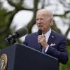 US-Präsident Joe Biden spricht im Rosengarten des Weißen Hauses über die National Small Business Week.