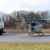 Am Montag gab es Hubschrauber-Schulungsflüge am Flughafen Augsburg. Airbus Helicopters schult Piloten.
