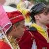 Viele Besucher aus Mindelheim und Umgebung haben sich die italienischen Fahnenschwinger am zweiten Frundsbergfest-Wochenende angeschaut.