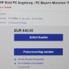 Im Internetaktionshaus Ebay werden FCA-Karten für 840 Euro gehandelt. Der FCA geht mit Abmahnungen durch eine Anwaltskanzlei gegen die Anbieter vor.