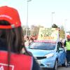 Mitarbeiter von BSH und Röhm in Dillingen legten am Mittwoch für eine Stunde ihre Arbeit nieder. 