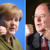 Angela Merkel scheint ihrem Herausforderer Peer Steinbrück enteilt.