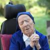 Schwester André – Geburtsname Lucile Randon – auf einem Bild, das sie vor einem Jahr am Vorabend ihres 117. Geburtstags zeigt. Sie war der älteste Mensch der Welt.