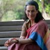 Die deutsche Schauspielerin Suzanne Bernert als Politikerin Sonia Gandhi im indischen Film "The Accidental Prime Minister".