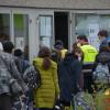 Notunterkunft Ukrainer Krieg Flüchtlinge  Notunterkunft Ukraine Neudegger Sporthalle Donauwörth 