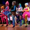 Als farbenfrohe Trolle präsentierten sich die Breitenbrunner Teenies bei ihrer Showeinlage. 	