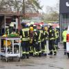 Eine Lagerhalle am Dillinger Weg in Augsburg hat am Sonntag gebrannt. Es entstand ein hoher Sachschaden.