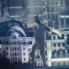 In der Kulisse von New York City: Der kanadische Sänger The Weeknd bei seinem Auftritt im Olympiastadion in München.