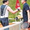 Hochklassigen Tennissport boten der Gersthofener Andreas Rausch (rechts) und Constantin Kreuzer (FCG) beim 4. Dillinger Tennis-Cup. Am Ende siegte Rausch. 