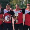 Der SC Tegernbach gewinnt beim Turnier in Schwabmünchen: (von links) Markus Wagner, Stefan Wagner, Michael Wagner und Enrico Peiker.