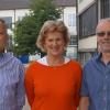 Drei verdiente Persönlichkeiten der Mittelschule Gundelfingen gehen in den Ruhestand (von links): Ulrich Steixner, Manuela Linder und Rudolf Gansel. 	