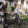 Diese beiden Zündapp-Motorräder aus dem Jahr 1953 begleiten Anton und Maria Kaufer seit über 60 Jahren. 	