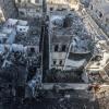 Ein Teil des Viertels Al-Amal in Chan Junis ist von israelischen Luftangruffen zerstört worden.