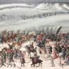 Den Rückzug der Grande Armée des Kaisers Napoleon (rechts auf dem Schimmel) im russischen Winter 1812 veranschaulicht ein Zinnfiguren-Diorama im Bayerischen Armeemuseum Ingolstadt. Hier ein Detail.