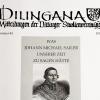 Die Titelseite der „Dilingana“-Broschüre 2019 erinnert an den Vortrag über Johann Michael Sailer, den Prälat Bertram Meier, inzwischen Bischof von Augsburg, im Dillinger Colleg gehalten hat.  	
