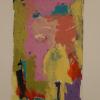 Ein Farbtupfer ist Christine Ambruschs Ölgemälde auf Papier "Ich liebe Rosa".